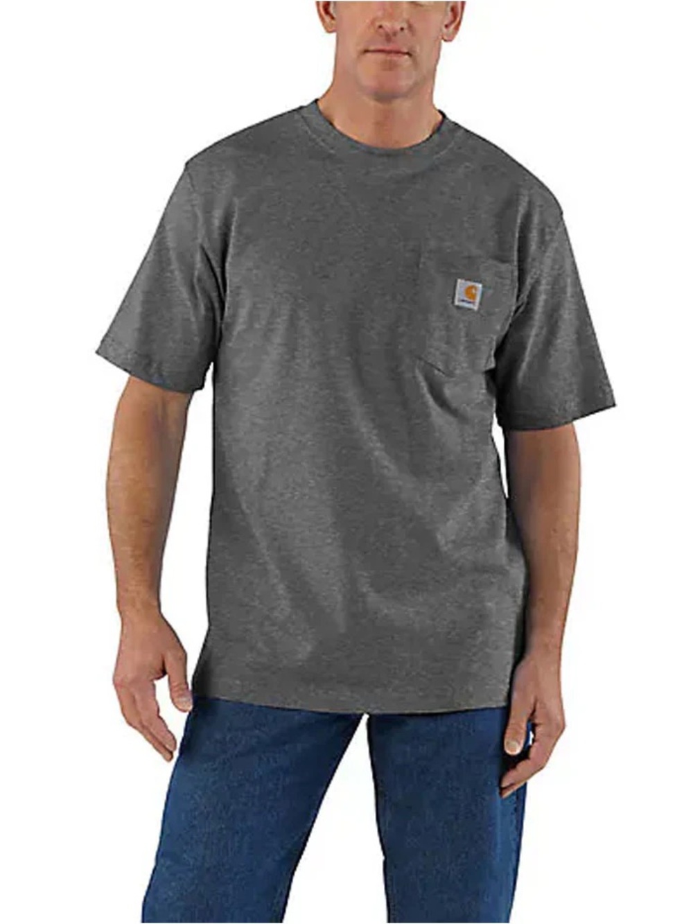 Carhartt Men's XL Charcoal Gray Pocket T-Shirt Loose Fit